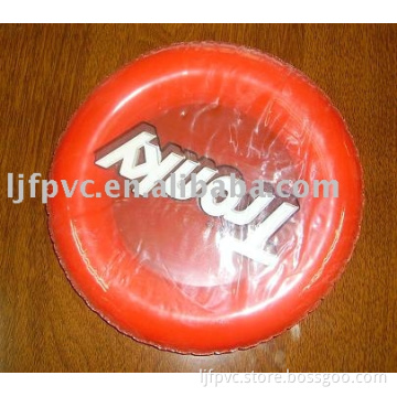 pvc inflatable music frisbee